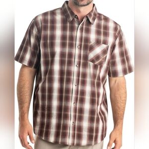 NWT Legendary Whitetails Men's Plaid Short-Sleeve Button-Down Shirt - Size 2XL